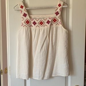 Madewell embroidered tank top